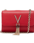 VALENTINO BAGS BANDOLERA DE CADENA DIVINA ROJO