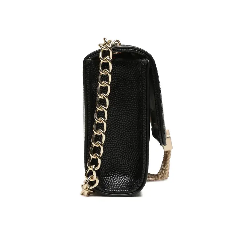VALENTINO BAGS - BANDOLERA DE CADENA NEGRO/ORO - TALLA ÚNICA