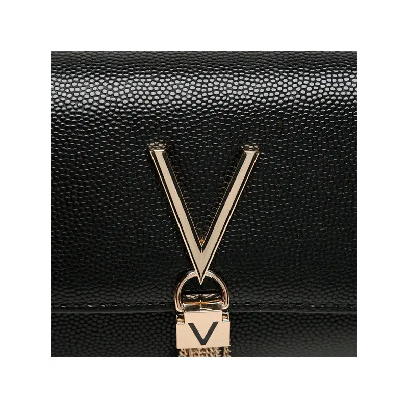 VALENTINO BAGS - BANDOLERA DE CADENA NEGRO/ORO - TALLA ÚNICA