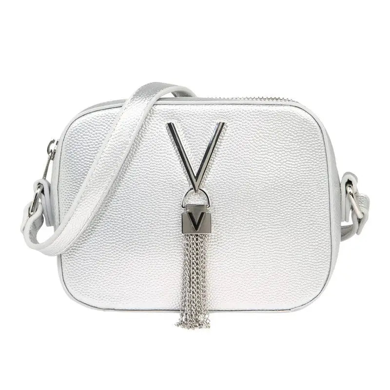 VALENTINO BAGS BANDOLERA DIVINA ARGENTO - TALLA ÚNICA