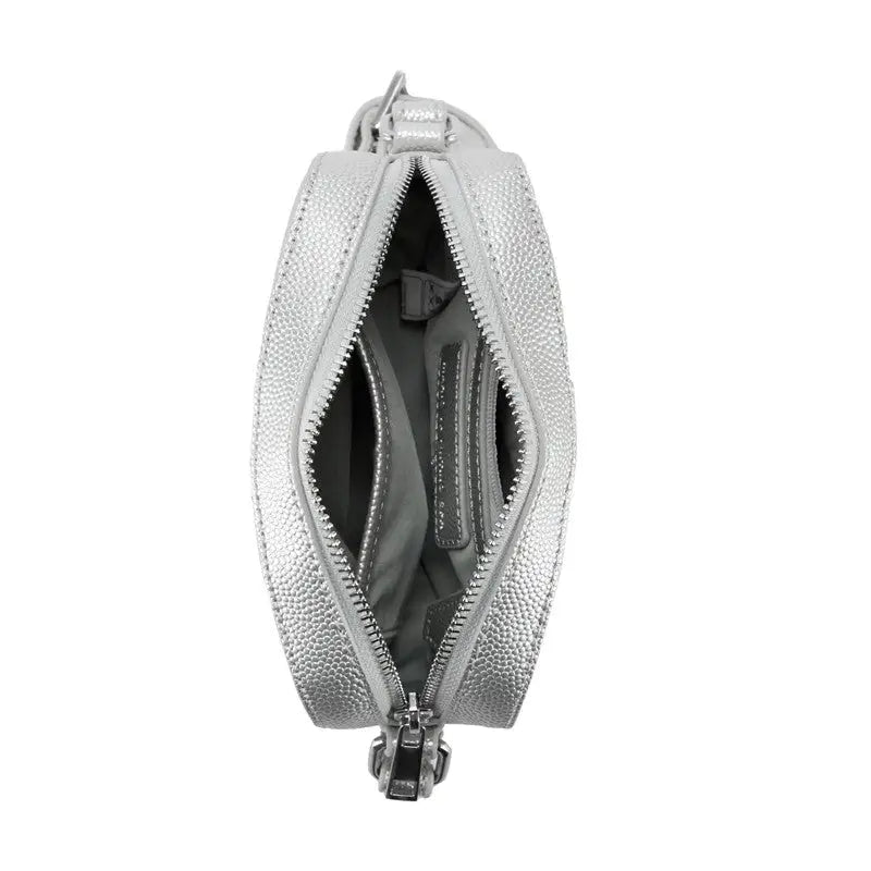 VALENTINO BAGS BANDOLERA DIVINA ARGENTO - TALLA ÚNICA