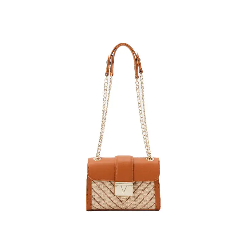 VALENTINO BAGS BANDOLERA TRIBECA NATURAL/MARRÓN - TALLA ÚNICA
