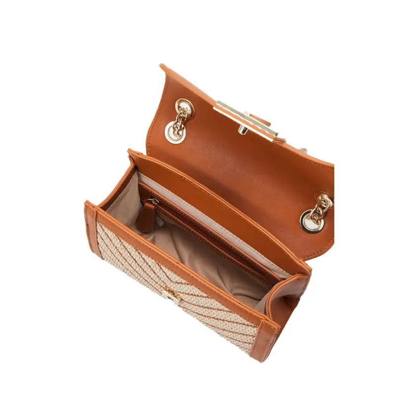 VALENTINO BAGS BANDOLERA TRIBECA NATURAL/MARRÓN - TALLA ÚNICA