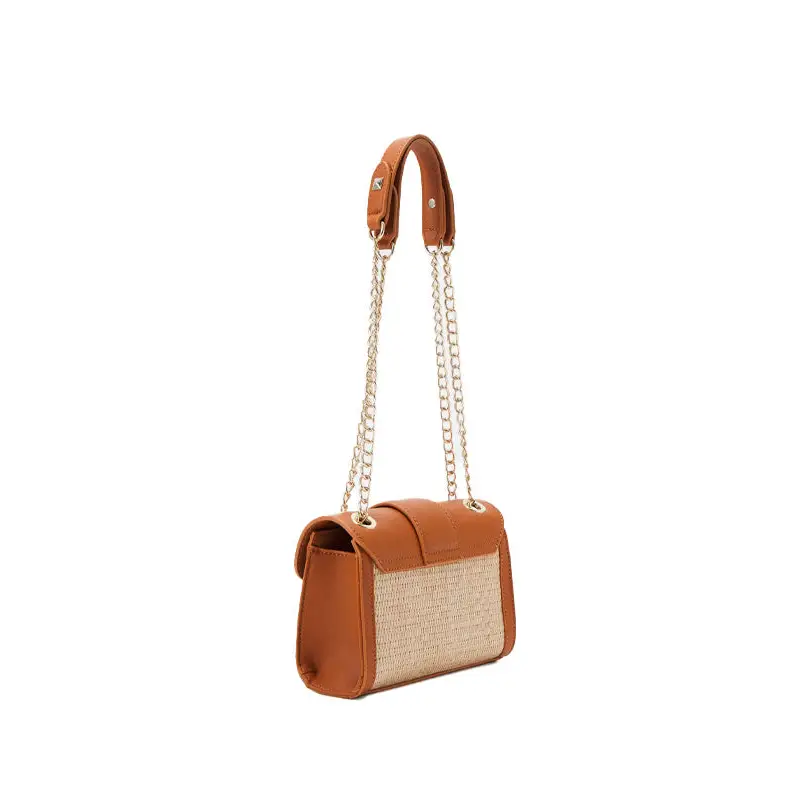 VALENTINO BAGS BANDOLERA TRIBECA NATURAL/MARRÓN - TALLA ÚNICA