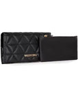 VALENTINO BAGS CARTERA CON CLIP CARNABY NEGRO