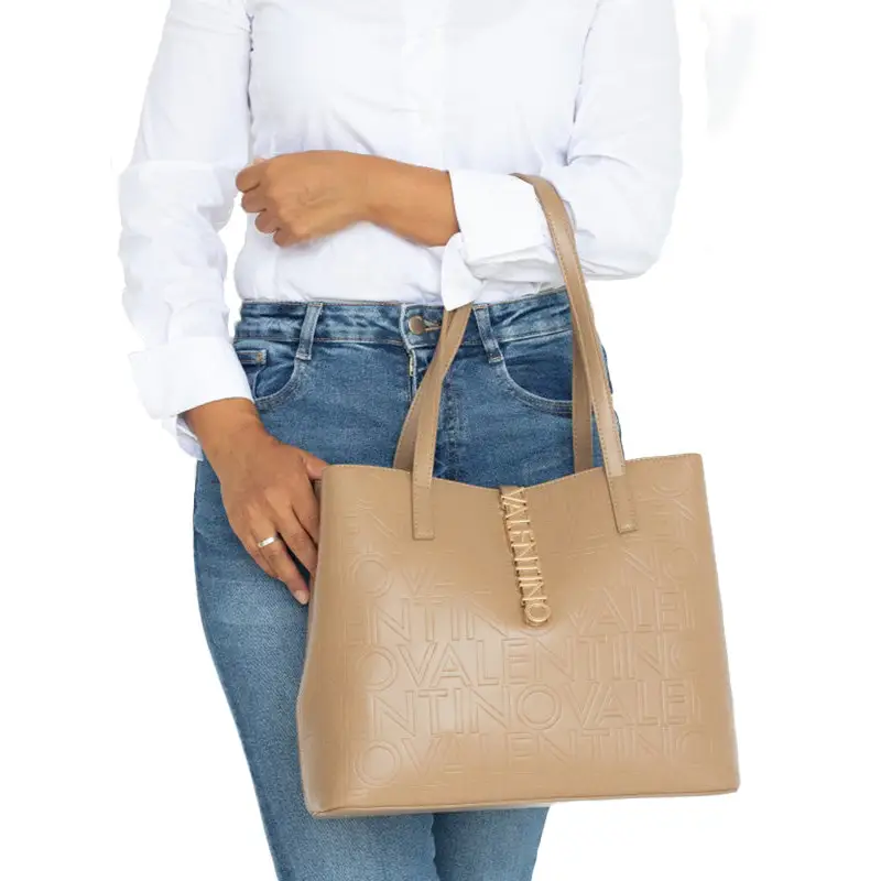 VALENTINO BAGS LIO BOLSO SHOPPING BEIGE - TALLA ÚNICA