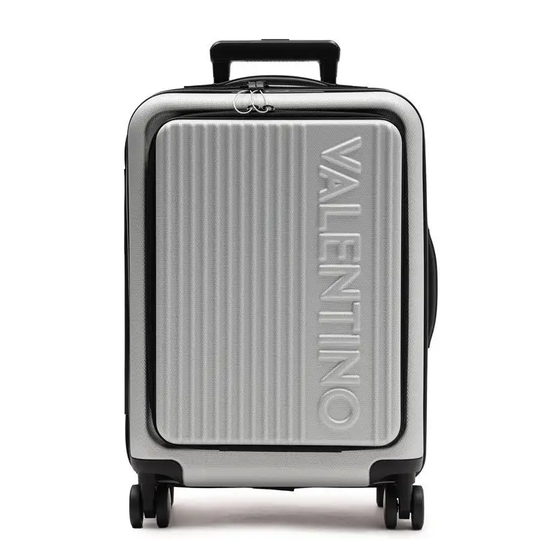 VALENTINO BAGS MALETA EXPLORER PLATEADA - TALLA ÚNICA