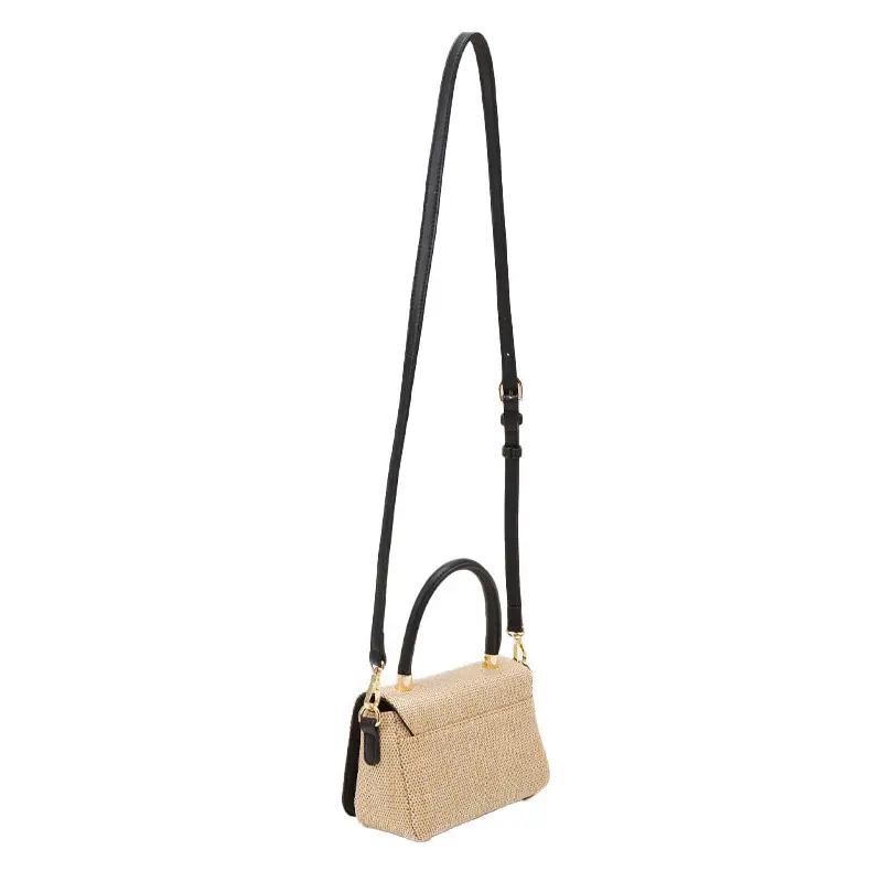 VALENTINO BAGS MINI BANDOLERA COPACABANA NAT/NEGRO - TALLA ÚNICA