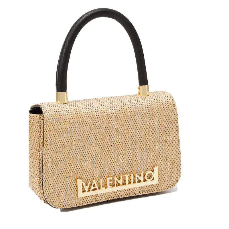 VALENTINO BAGS MINI BANDOLERA COPACABANA NAT/NEGRO - TALLA ÚNICA
