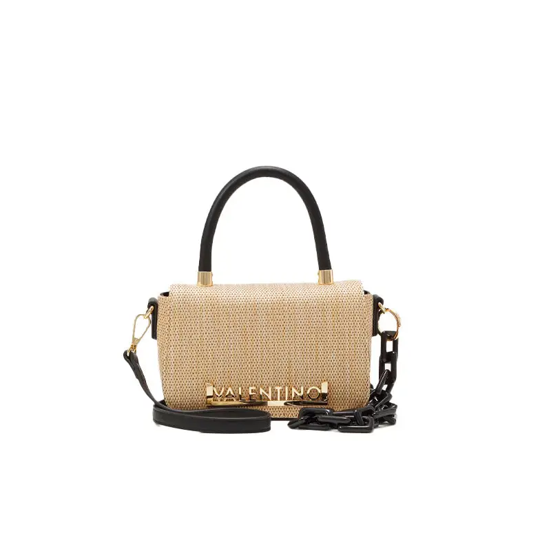 VALENTINO BAGS MINI BANDOLERA COPACABANA NAT/NEGRO - TALLA ÚNICA