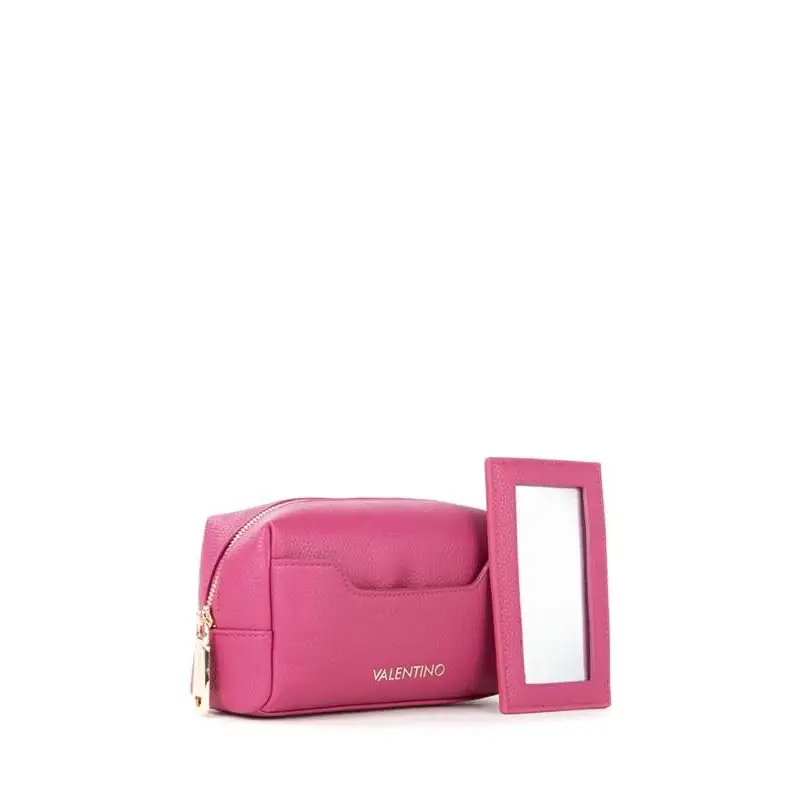 VALENTINO BAGS NECESER CON ESPEJO RING RE MALVA - TALLA ÚNICA
