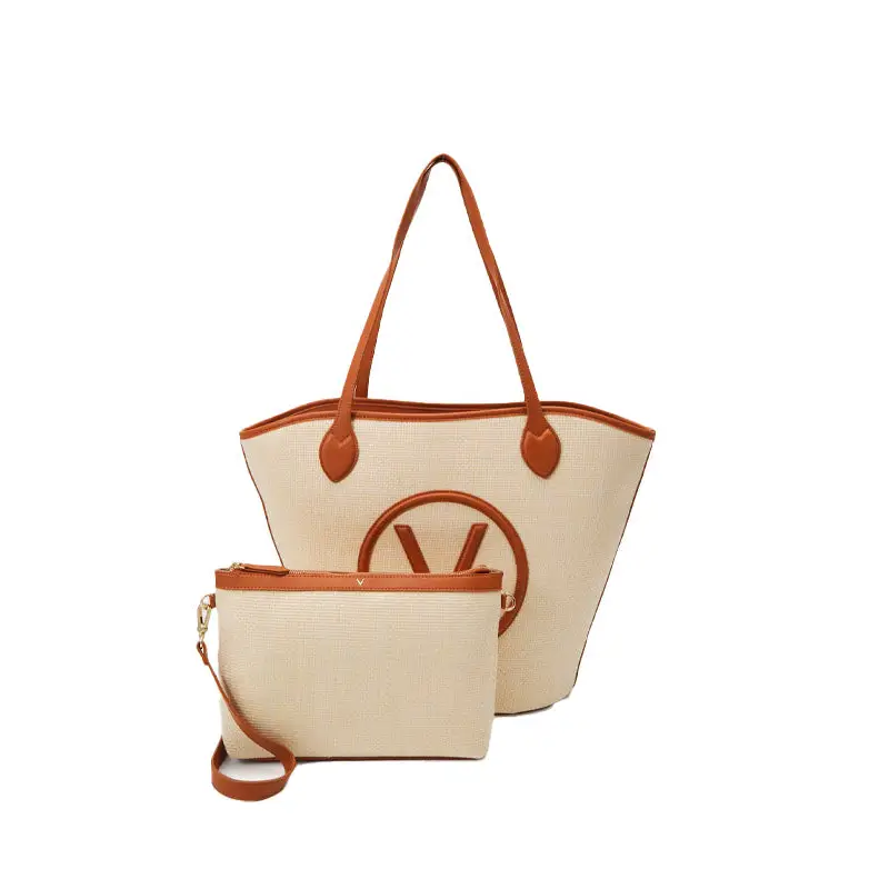 VALENTINO BAGS SHOPPER COVENT NATURAL/CUOIO - TALLA ÚNICA
