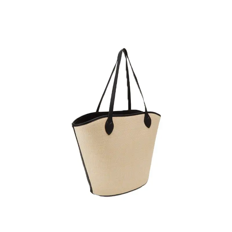VALENTINO BAGS SHOPPER COVENT NATURAL/NEGRO - TALLA ÚNICA