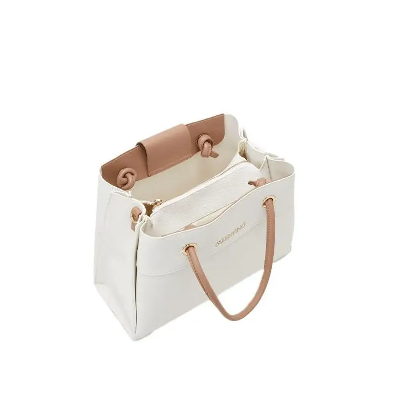 VALENTINO BAGS SHOPPING ALEXIA BLANCO/BEIGE - TALLA ÚNICA