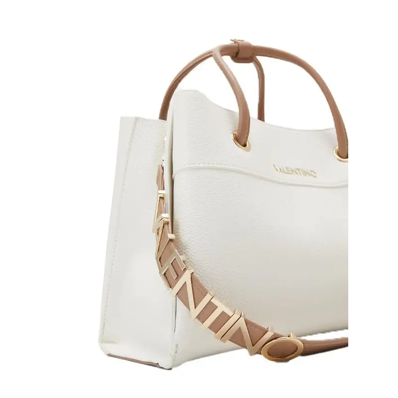 VALENTINO BAGS SHOPPING ALEXIA BLANCO/BEIGE - TALLA ÚNICA
