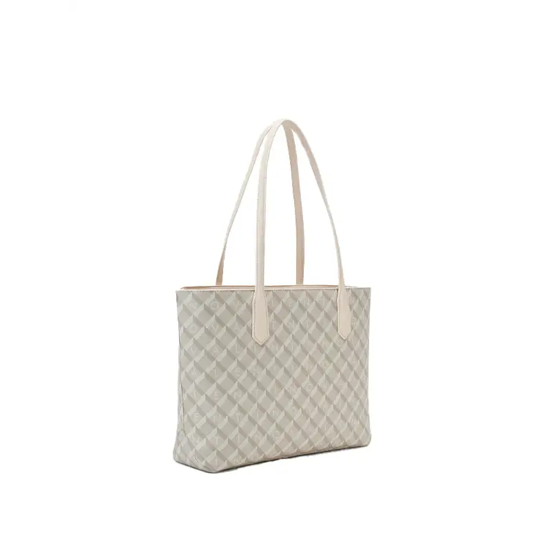 VALENTINO BAGS SHOPPING BARRIO ECRU/MULTI - TALLA ÚNICA