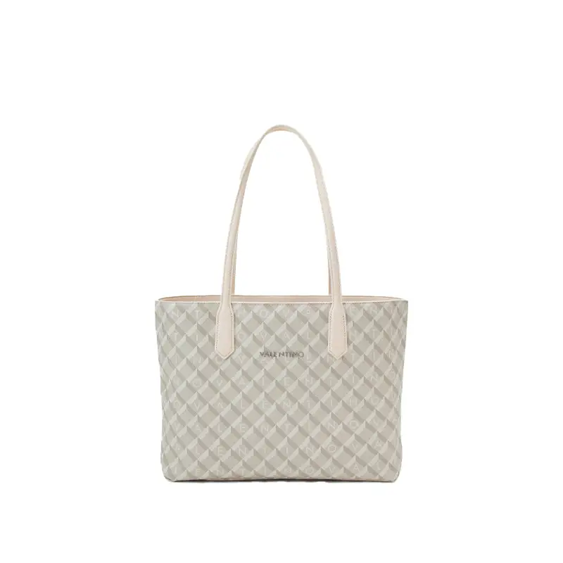 VALENTINO BAGS SHOPPING BARRIO ECRU/MULTI - TALLA ÚNICA