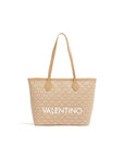 VALENTINO BAGS SHOPPING LIUTO BEIGE/MULTICOLOR