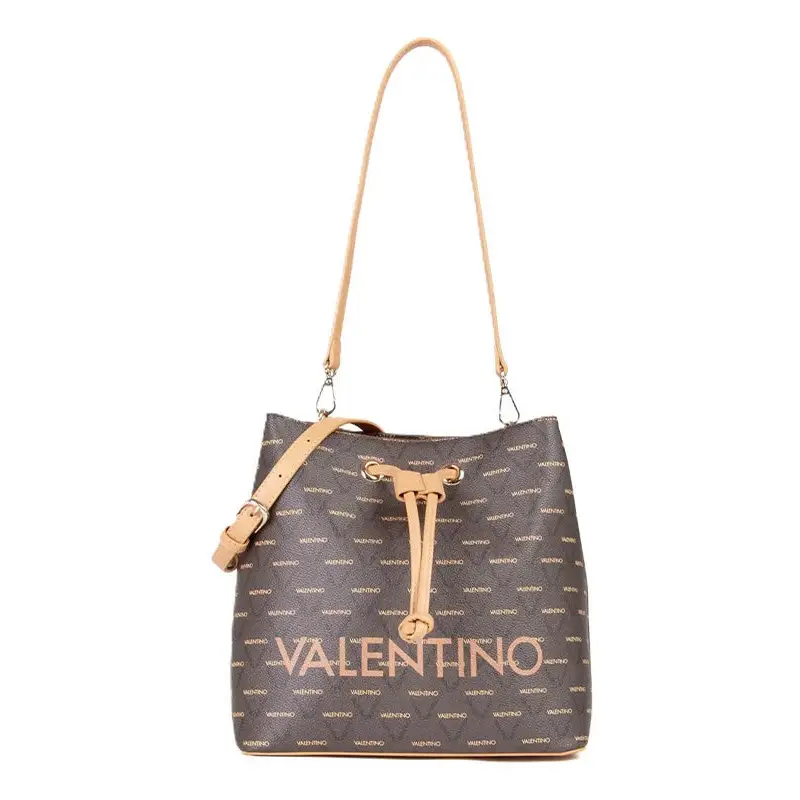 VALENTINO BOLSO BUCKET LIUTO TAN/MULTI - TALLA ÚNICA