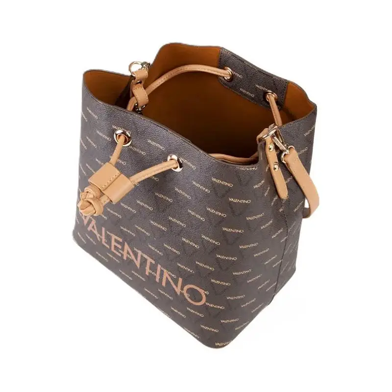 VALENTINO BOLSO BUCKET LIUTO TAN/MULTI - TALLA ÚNICA