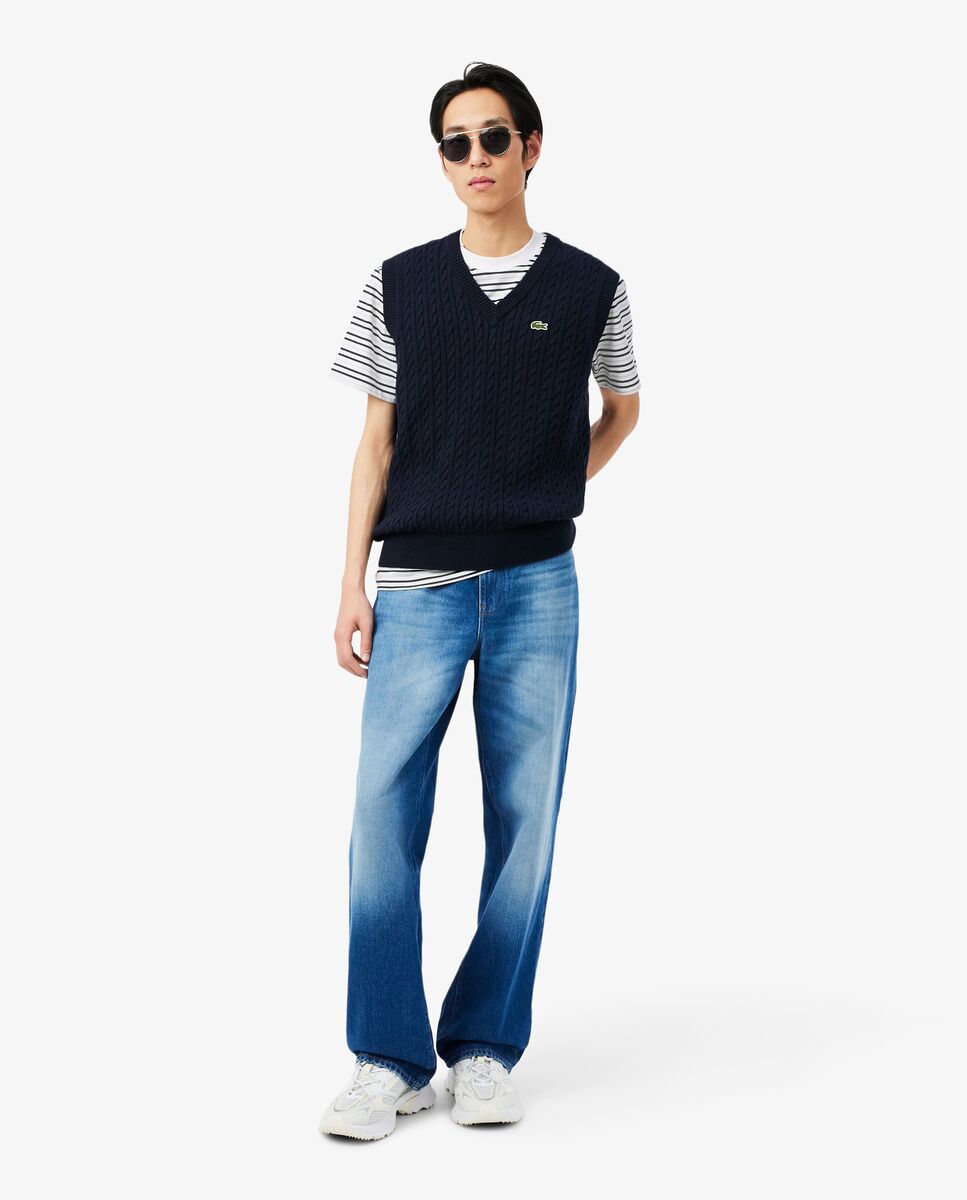 LACOSTE CREWNECK T-SHIRTS MALE AD 7XI